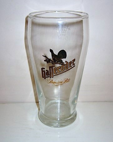 beer glass from the Herforder  brewery in Germany with the inscription 'Hafferoder Premium Pils'