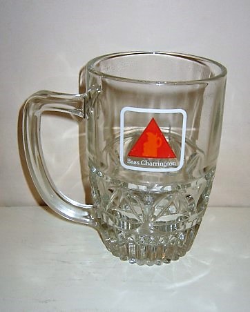 beer glass from the Bass  brewery in England with the inscription 'Bass Charington'