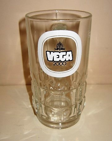 beer glass from the Motte Cordonnier brewery in France with the inscription 'Vega 2000'