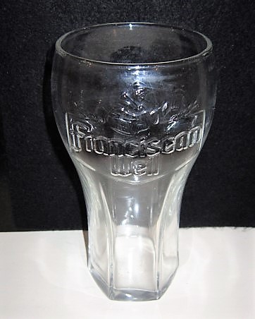 beer glass from the Franciscan Well brewery in Ireland with the inscription 'Franciscan Well'