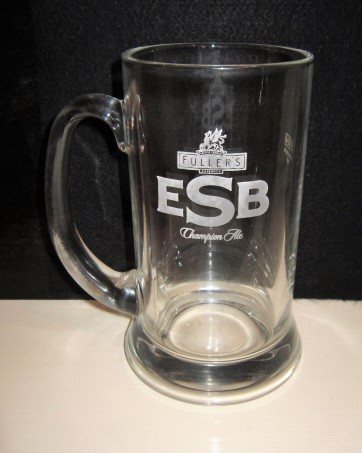 beer glass from the Fuller's brewery in England with the inscription 'Fuller ESB Champion Ale'
