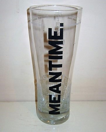 beer glass from the Meantime brewery in England with the inscription 'Meantime '