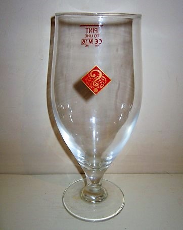 beer glass from the Chapel Down brewery in England with the inscription ''