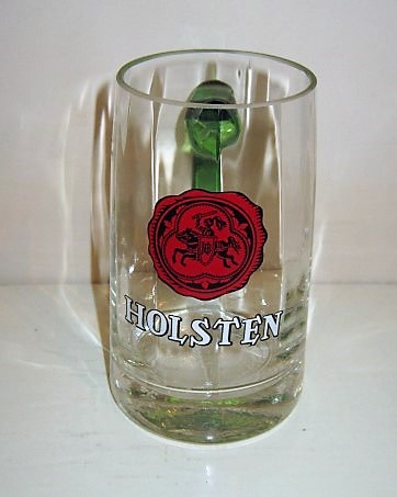 beer glass from the Holsten brewery in Germany with the inscription 'Holsten'