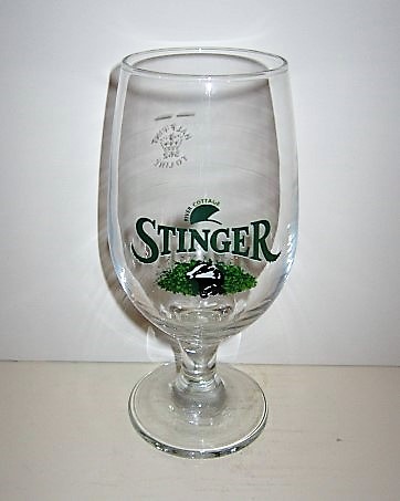 beer glass from the Hall & Woodhouse brewery in England with the inscription 'River Cottage Stinger'