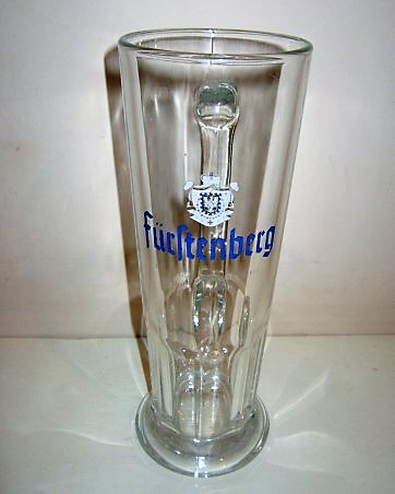 beer glass from the Furstenberg  brewery in Germany with the inscription 'Furstenberg'