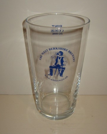 beer glass from the The West Berkshire Brewery brewery in England with the inscription 'The West Berkshire Brewery'