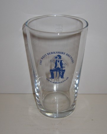 beer glass from the The West Berkshire Brewery brewery in England with the inscription 'The West Berkshire Brewery'