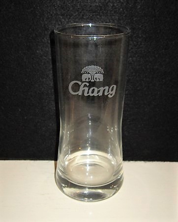 beer glass from the The Thai Beverage Public Company  brewery in Thailand with the inscription 'Chang'