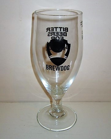 beer glass from the Brew Dog brewery in Scotland with the inscription 'Brew Dog'