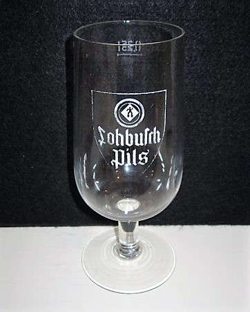beer glass from the Lohbusch brewery in Germany with the inscription 'Lohbusch Pils'