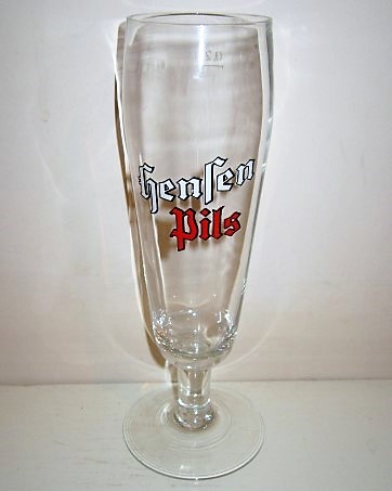beer glass from the Hensen brewery in Germany with the inscription 'Hensen Pils'