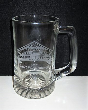 beer glass from the Granville Island Brewing brewery in Canada with the inscription 'Granville Island Brewing Small Batch Brewery Vancouver'