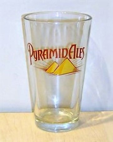 beer glass from the Pyramid Ales brewery in U.S.A. with the inscription 'Pyramid Ales'