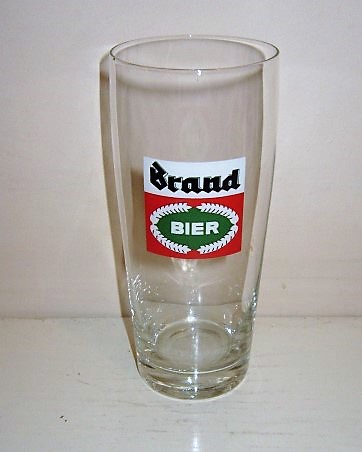 beer glass from the Brand brewery in Netherlands with the inscription 'Brand Bier'
