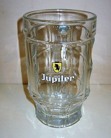 beer glass from the Piedboeuf brewery in Belgium with the inscription 'Jupiler'