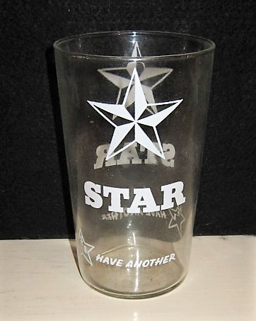 beer glass from the Nigerian Breweries brewery in Nigeria with the inscription 'Star, Have Another'