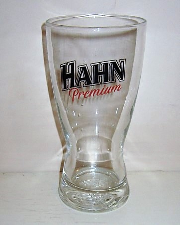 beer glass from the Hahn  brewery in Australia with the inscription 'Hahn Premium'