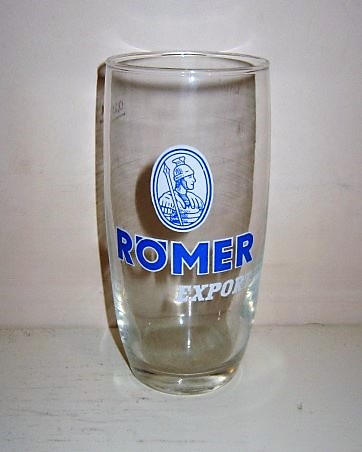 beer glass from the Binding brewery in Germany with the inscription 'Romer Export'