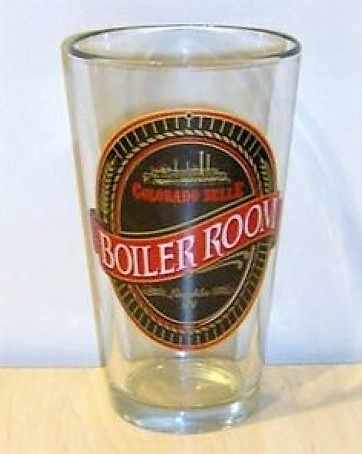 beer glass from the N V Brewery brewery in U.S.A. with the inscription 'Colorado Belle Boiler Room Laughlin NV'