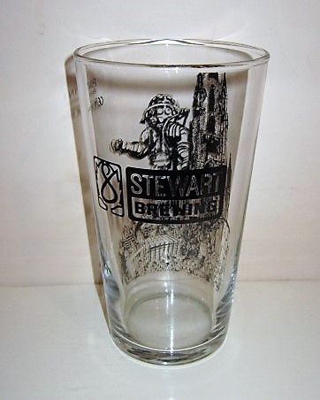 beer glass from the Stewart Brewing brewery in Scotland with the inscription 'Stewart Brewing'