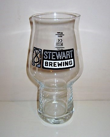 beer glass from the Stewart Brewing brewery in Scotland with the inscription 'Stewart Brewing'