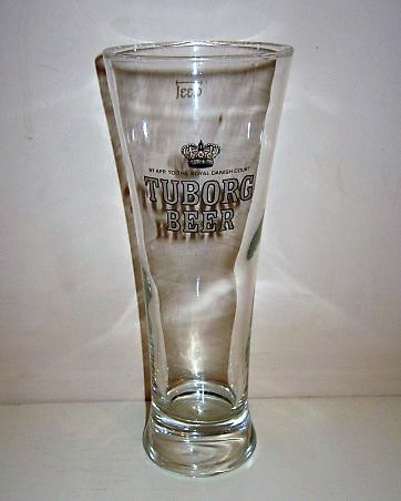 beer glass from the Tuborg brewery in Denmark with the inscription 'Tuborg Beer By App To The Danish Court'