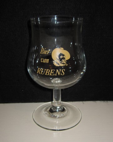 beer glass from the Alken-Maes  brewery in Belgium with the inscription 'Bier Van Rubens'