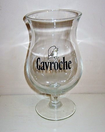 beer glass from the St. Sylvestre brewery in France with the inscription 'Gavroche'