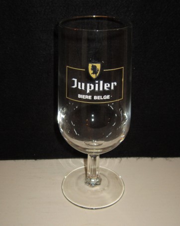 beer glass from the Piedboeuf brewery in Belgium with the inscription 'Jupiler Biere Belge'