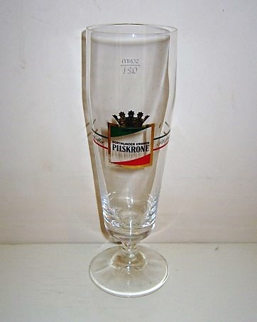 beer glass from the Dortmunder Actien brewery in Germany with the inscription 'Dortmunder Kronen Pilskrone'