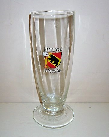 beer glass from the Zum Gurten Bern  brewery in Switzerland with the inscription 'Gurten Spezial'