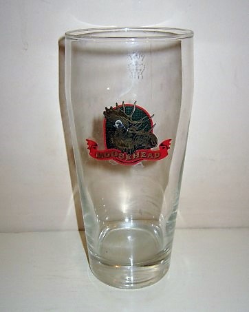 beer glass from the Moosehead Breweries Ltd brewery in Canada with the inscription 'Moosehead'