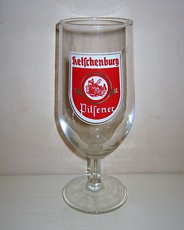 beer glass from the Wernecker brewery in Germany with the inscription 'Ketschenburg Pilsener'