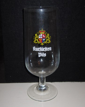 beer glass from the Kolnerv Verund brewery in Germany with the inscription 'Kurfursten'