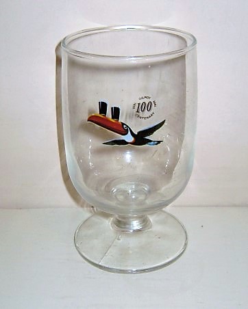 beer glass from the Guinness  brewery in Ireland with the inscription 'Gilroy 1998 100 Centenary'