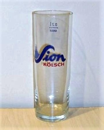 beer glass from the Sion brewery in Germany with the inscription 'Sion Kolsch'