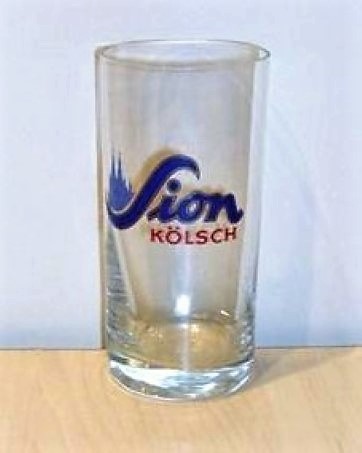 beer glass from the Altstadt brewery in Germany with the inscription 'Sion Kolsch'
