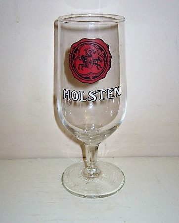 beer glass from the Holsten brewery in Germany with the inscription 'Holsten'