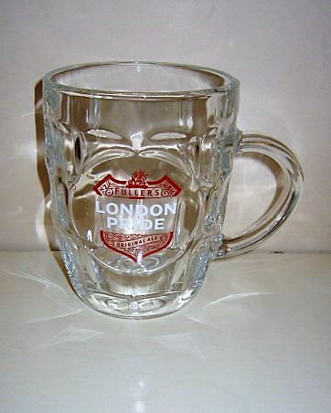 beer glass from the Fuller's brewery in England with the inscription 'Fuller's London Pride Original Ale'