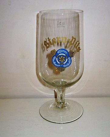 beer glass from the Stern brewery in Germany with the inscription 'Stern Pils'