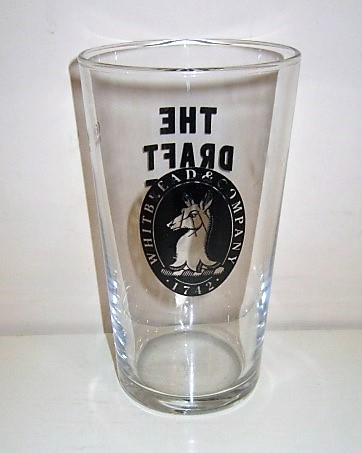 beer glass from the Whitbread  brewery in England with the inscription 'Whitbread & Company 1712'