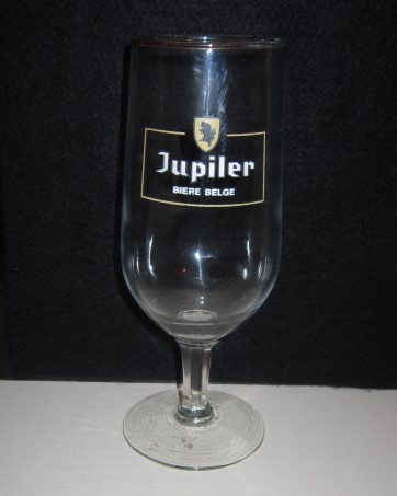 beer glass from the Piedboeuf brewery in Belgium with the inscription 'Jupiler Biere Belge'