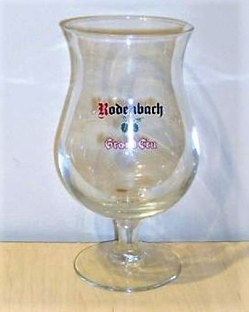 beer glass from the Rodenbach brewery in Belgium with the inscription 'Rodenbach Grand Cru'