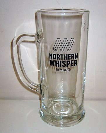 beer glass from the Northern Whisper brewery in England with the inscription 'Northern Whisper Brewing Co'