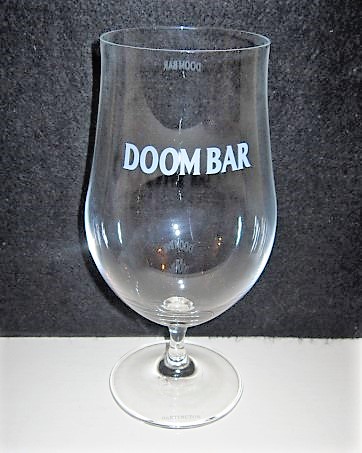 beer glass from the Sharp's brewery in England with the inscription 'Doombar '
