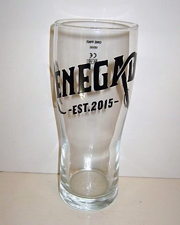 beer glass from the The West Berkshire Brewery brewery in England with the inscription 'Renegrade EST 2015'