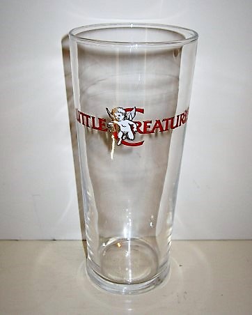 beer glass from the Foster's brewery in Australia with the inscription 'Little Creatures'