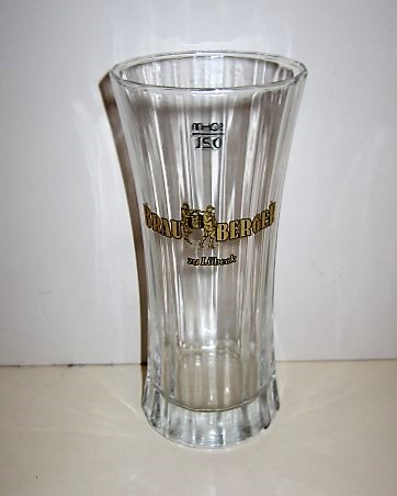 beer glass from the BrawBerger brewery in Germany with the inscription 'Braw Berger'