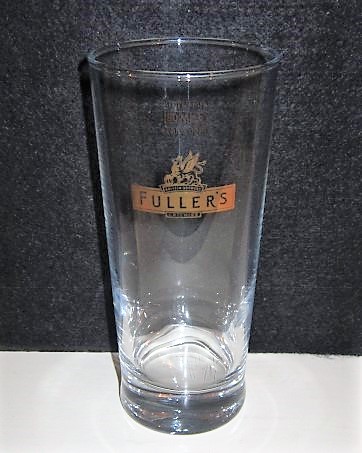 beer glass from the Fuller's brewery in England with the inscription 'Griffin Brewery Fuller's Chiswick'